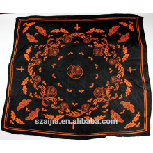 New arrival christian cross printed square scarf